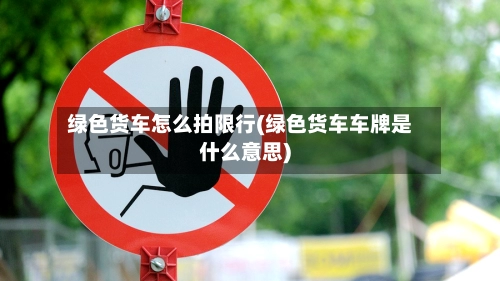 绿色货车怎么拍限行(绿色货车车牌是什么意思)-第2张图片