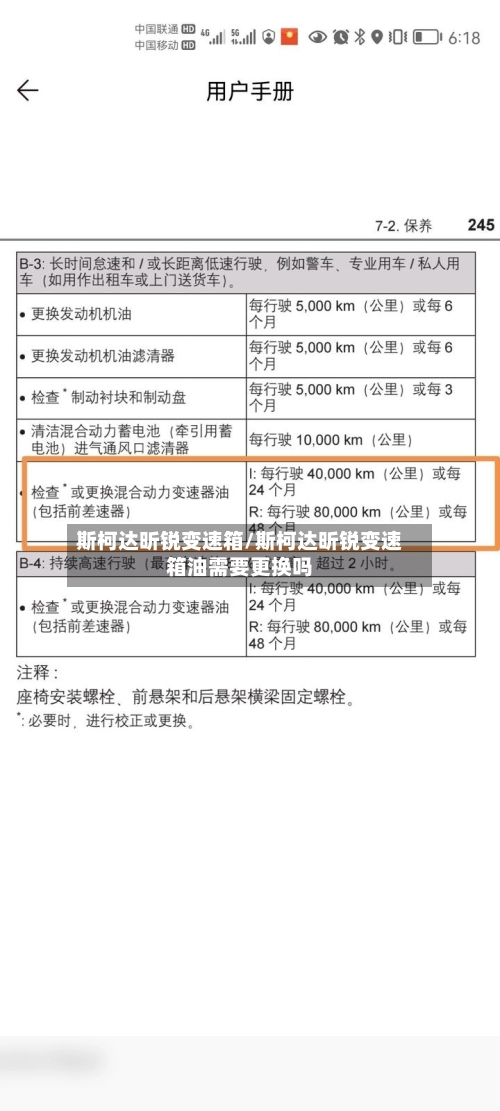 斯柯达昕锐变速箱/斯柯达昕锐变速箱油需要更换吗-第3张图片
