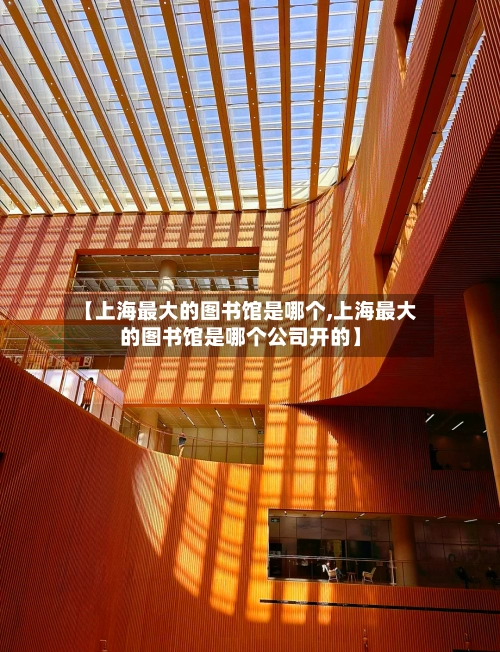 【上海最大的图书馆是哪个,上海最大的图书馆是哪个公司开的】