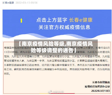 【南京疫情风险等级,南京疫情风险等级调整的通告】-第3张图片