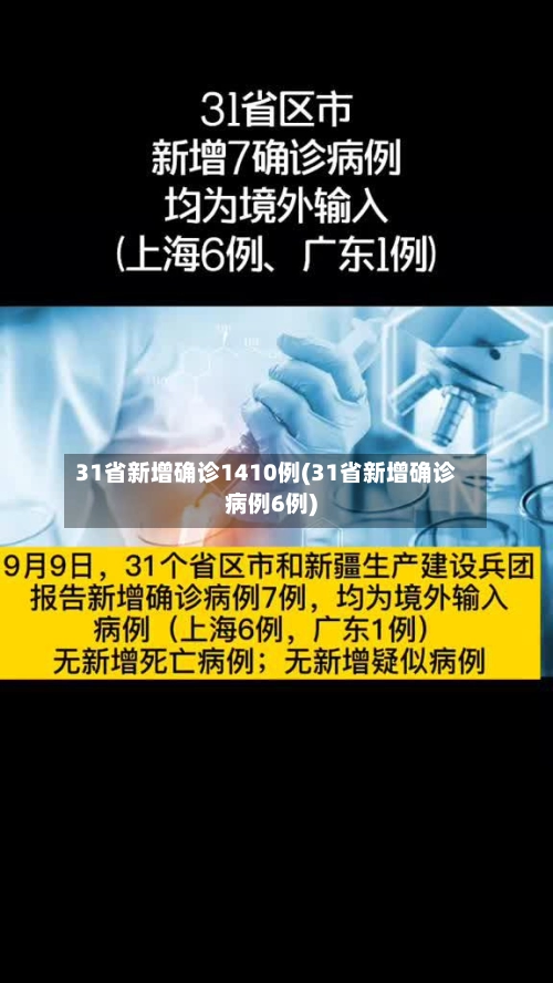 31省新增确诊1410例(31省新增确诊病例6例)