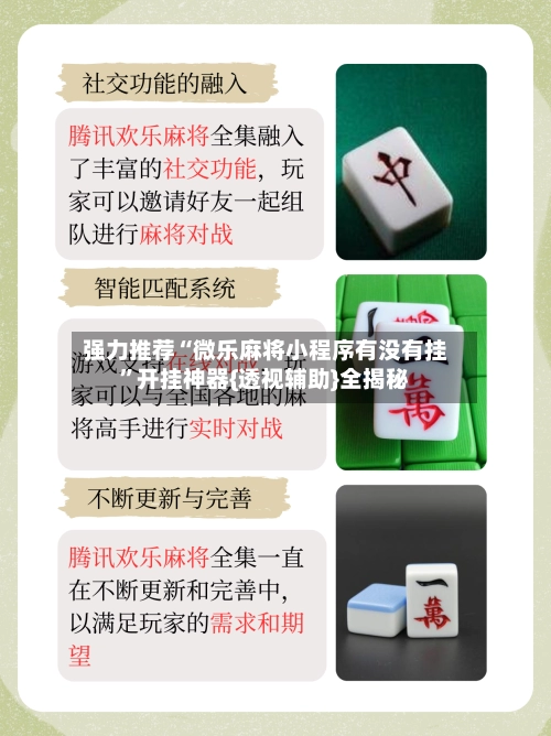 强力推荐“微乐麻将小程序有没有挂”开挂神器{透视辅助}全揭秘-第3张图片