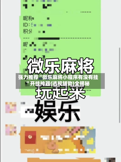 强力推荐“微乐麻将小程序有没有挂”开挂神器{透视辅助}全揭秘-第2张图片