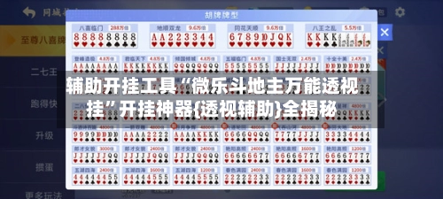 辅助开挂工具“微乐斗地主万能透视挂”开挂神器{透视辅助}全揭秘-第3张图片