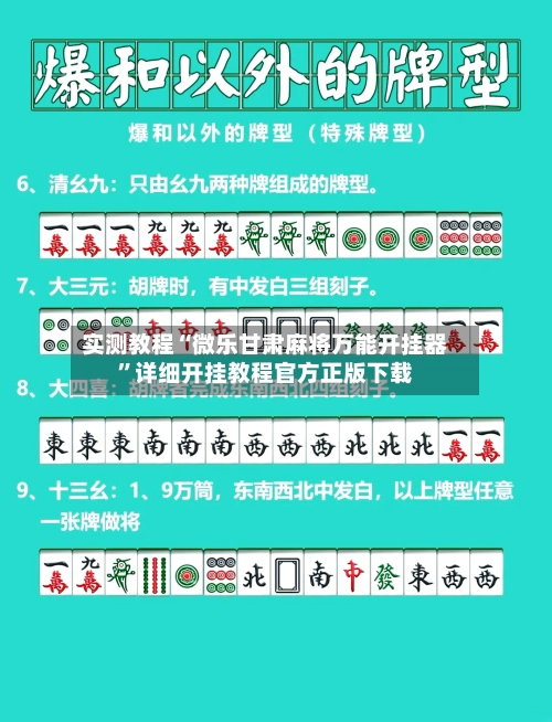 实测教程“微乐甘肃麻将万能开挂器”详细开挂教程官方正版下载-第3张图片