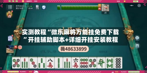 实测教程“微乐麻将万能挂免费下载”开挂辅助脚本+详细开挂安装教程-第3张图片