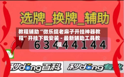 教程辅助“微乐捉老麻子开挂神器教程”开挂下载安装 - 最新辅助工具教程-第3张图片