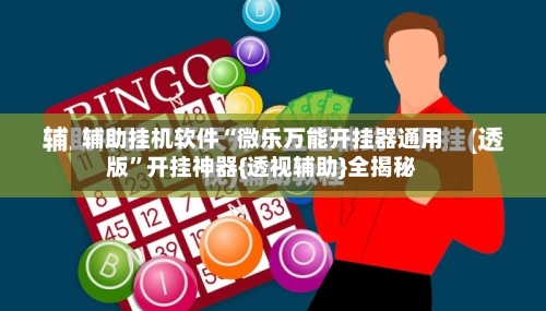 辅助挂机软件“微乐万能开挂器通用版”开挂神器{透视辅助}全揭秘-第2张图片
