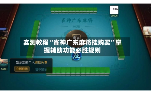 实测教程“雀神广东麻将挂购买”掌握辅助功能必胜规则-第2张图片
