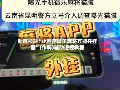 助赢神器“小程序微乐麻将万能开挂器	”(作弊)辅助透视教程-第2张图片