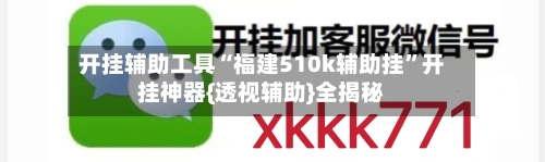 开挂辅助工具“福建510k辅助挂	”开挂神器{透视辅助}全揭秘-第2张图片