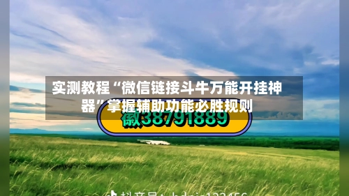 实测教程“微信链接斗牛万能开挂神器”掌握辅助功能必胜规则-第3张图片