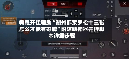 教程开挂辅助“衢州都莱罗松十三张怎么才能有好牌	”附辅助神器开挂脚本详细步骤-第2张图片