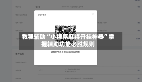 教程辅助“小程序麻将开挂神器”掌握辅助功能必胜规则-第3张图片