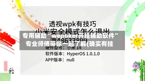 专用辅助“wepoker开挂辅助软件	”专业师傅带你一起了解(确实有挂-第3张图片