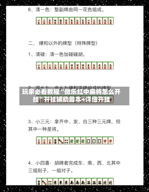 玩家必看教程“微乐红中麻将怎么开挂”开挂辅助脚本+详细开挂-第2张图片