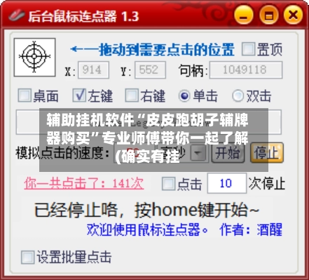 辅助挂机软件“皮皮跑胡子辅牌器购买”专业师傅带你一起了解(确实有挂