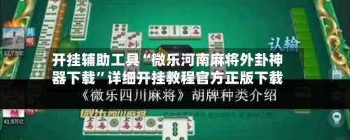 开挂辅助工具“微乐河南麻将外卦神器下载”详细开挂教程官方正版下载-第3张图片