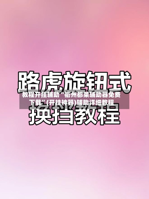 教程开挂辅助“衢州都莱辅助器免费下载”(开挂神器)辅助详细教程-第2张图片