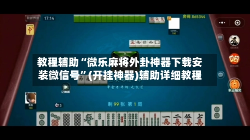 教程辅助“微乐麻将外卦神器下载安装微信号”(开挂神器)辅助详细教程-第2张图片