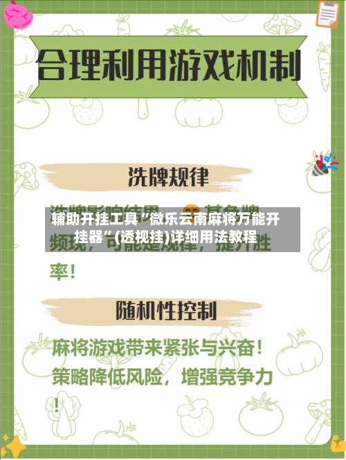 辅助开挂工具“微乐云南麻将万能开挂器	”(透视挂)详细用法教程-第2张图片