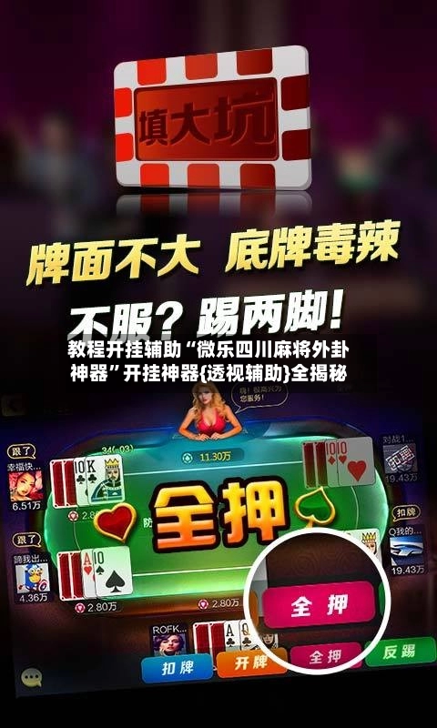教程开挂辅助“微乐四川麻将外卦神器”开挂神器{透视辅助}全揭秘