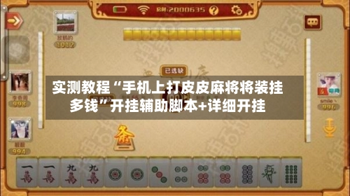实测教程“手机上打皮皮麻将将装挂多钱”开挂辅助脚本+详细开挂-第2张图片