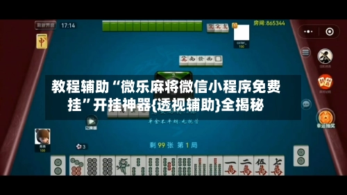 教程辅助“微乐麻将微信小程序免费挂”开挂神器{透视辅助}全揭秘