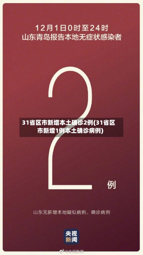31省区市新增本土确诊2例(31省区市新增1例本土确诊病例)-第2张图片