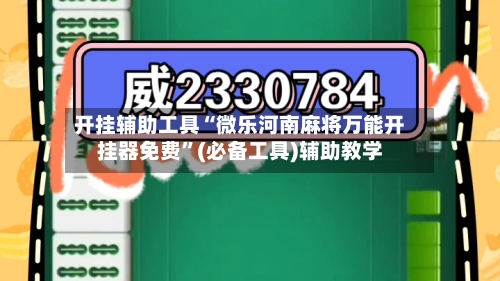 开挂辅助工具“微乐河南麻将万能开挂器免费”(必备工具)辅助教学-第2张图片