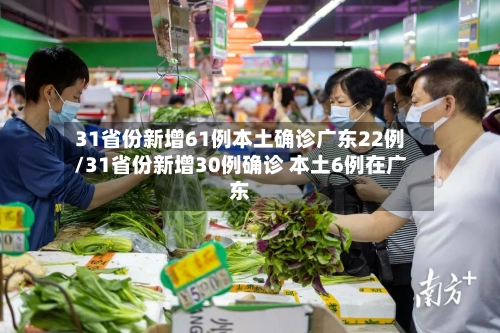 31省份新增61例本土确诊广东22例/31省份新增30例确诊 本土6例在广东