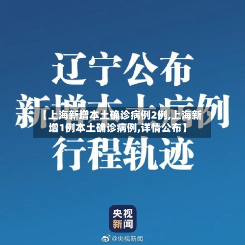 【上海新增本土确诊病例2例,上海新增1例本土确诊病例,详情公布】