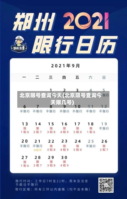 北京限号查询今天(北京限号查询今天限几号)