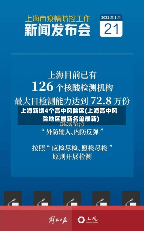 上海新增4个高中风险区(上海高中风险地区最新名单最新)