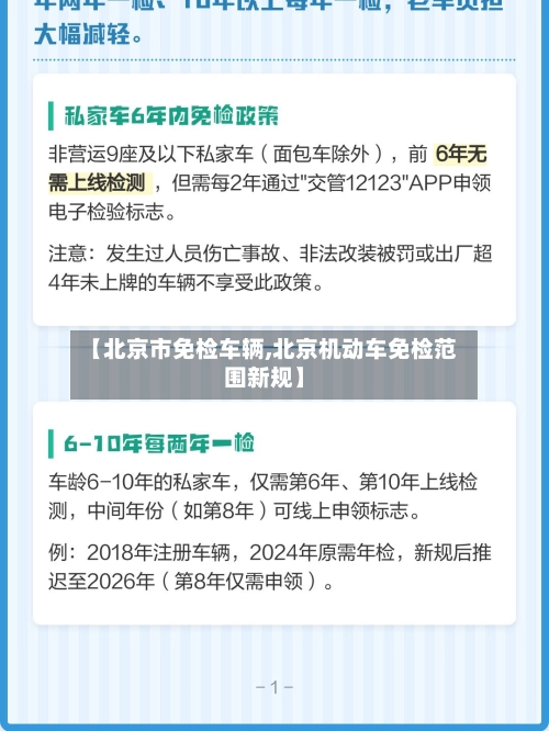 【北京市免检车辆,北京机动车免检范围新规】-第3张图片