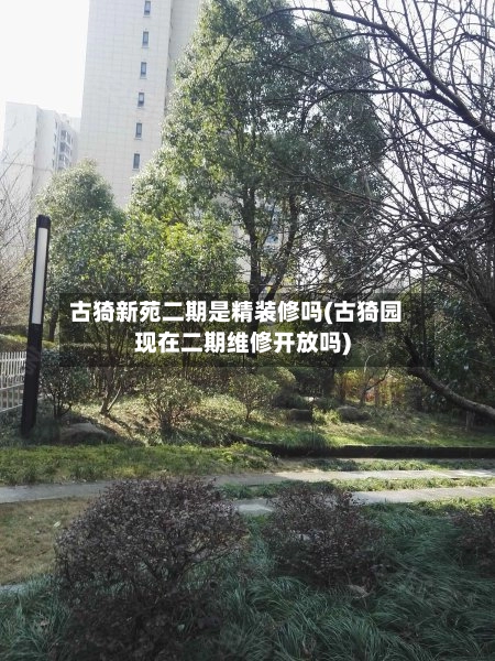 古猗新苑二期是精装修吗(古猗园现在二期维修开放吗)